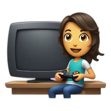 playing video games sticker