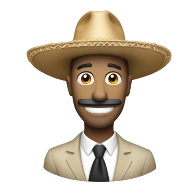 Mono con un monoculo y un sombrero elegante sticker