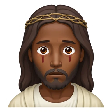 Dark skin Jesus death sticker