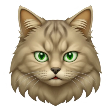 gato siberiano enfadado sticker