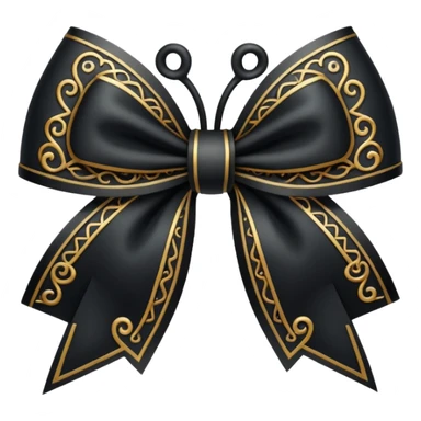 A bow in the style of wicked movie  sticker