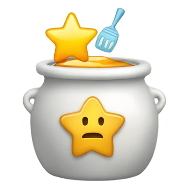 top of the pots, savings pot, honey pot, star sticker