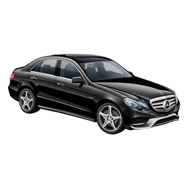 Mercedes Benz E450 black sticker