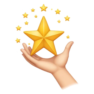grabbing a dream star with your hand  sticker