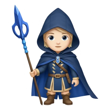 Sapphire Marshal + navy cloak + banner spear sticker