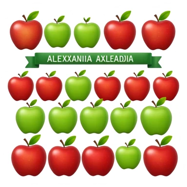 Make the Alexandria emoji with apple emojies style sticker