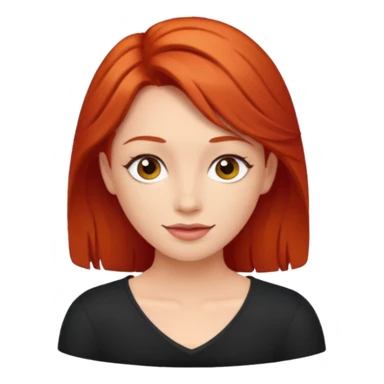 Red head flirt sticker