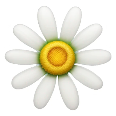 daisy flower with 8 petals sticker
