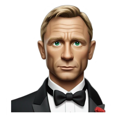 Daniel Craig as james bond sticker