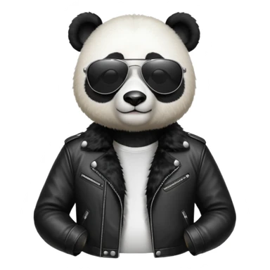 rockstar panda sticker