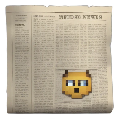 news minecraft pokemon newspaper document future sticker