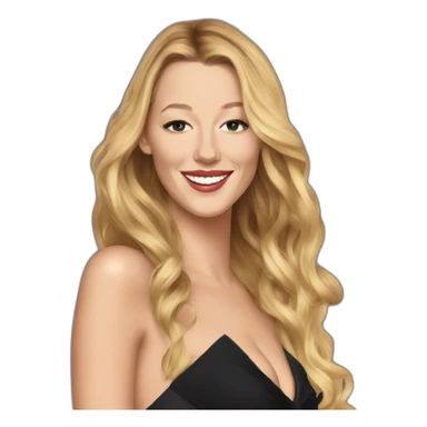 Blake lively, gossip girl sticker