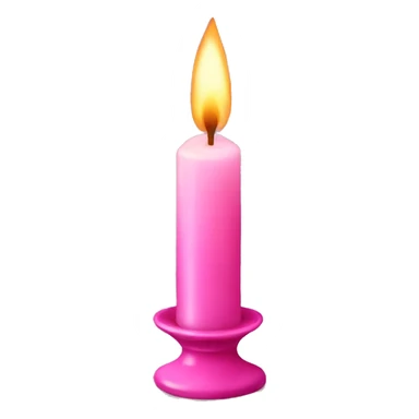 pink fancy candle sticker