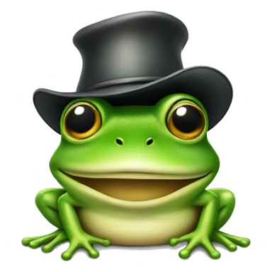 frog wearing hat sticker