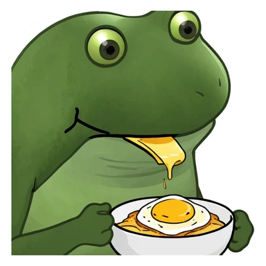 Egg and bacon toast sticker