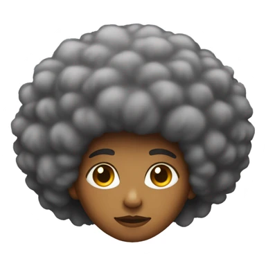 a 13 year old with a larger afro sticker