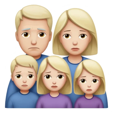 familia triste sticker