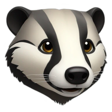 badger head sticker
