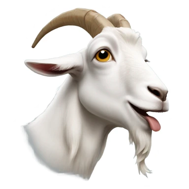 Goat smoking a blunt sticker