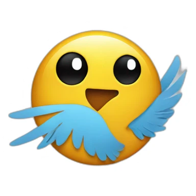 twitter logo sticker