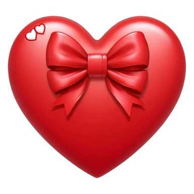 heart with a bow, kpop sticker