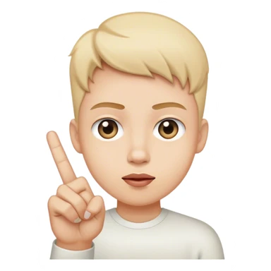 Rolling eyes holding middle finger up sticker