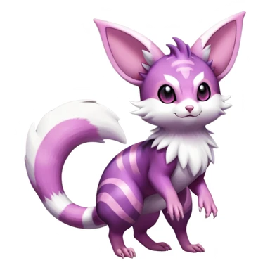 Shiny Furret-Espeon-Furret-Noibat-Noivern-Hybrid (Full body) sticker