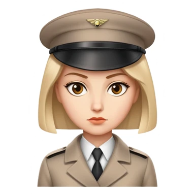 Штирлиц in a classic spy outfit, serious expression sticker
