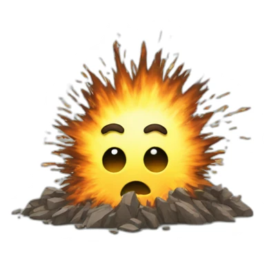 Exploding twitter like sticker