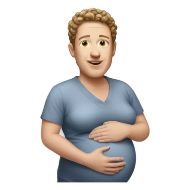 Pregnant zuck sticker
