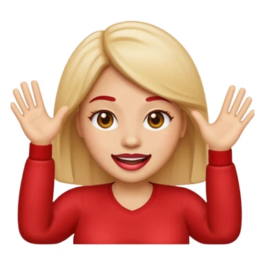 I want an emoji with big lips and hands with an sassy vibe sticker