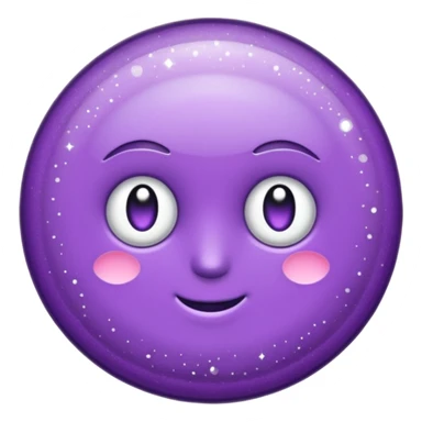 glitter purple and cian pin sticker