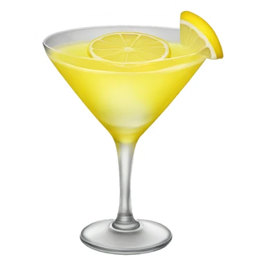 Lemon drop martini sticker