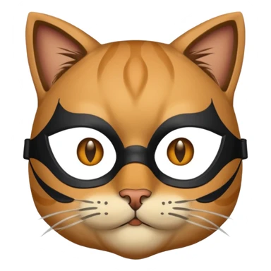 human waring catl  mask
 sticker