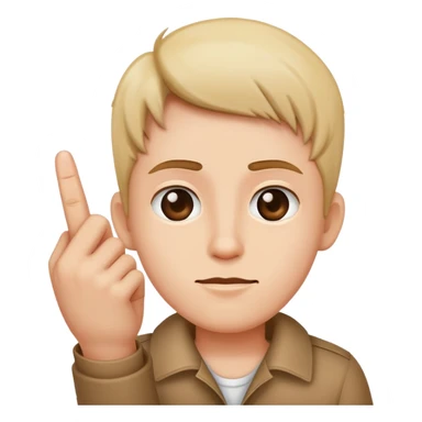 Middle finger to your face  sticker