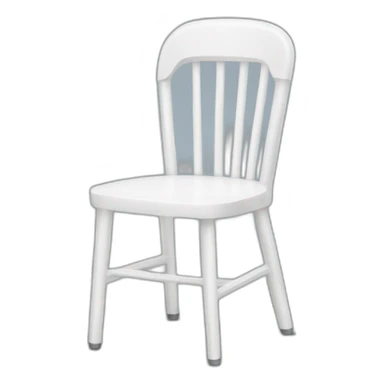 white plastic chair sticker