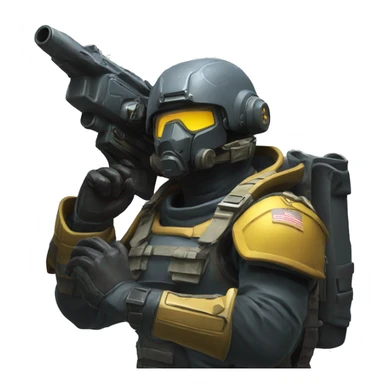 helldivers salute sticker