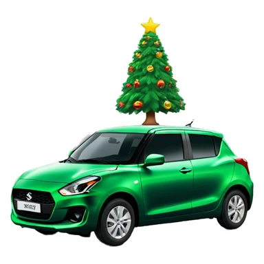 Christmas tree on a Suzuki swift  sticker