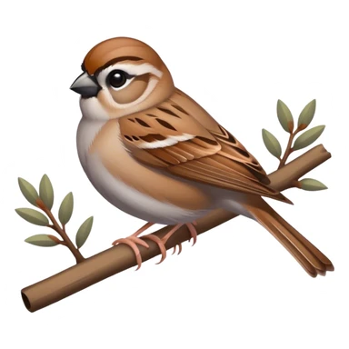 American Tree Sparrow sticker
