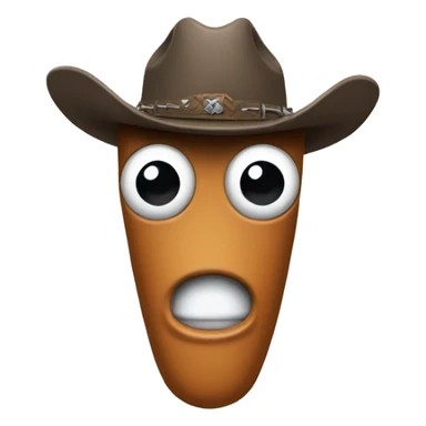 clippy with a cowboy hat sticker