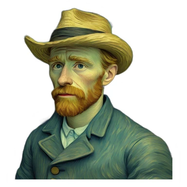 La noche estrellada de van gogh sticker
