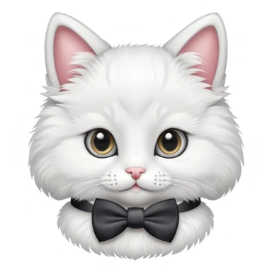 cute cat with a bow tie sticker