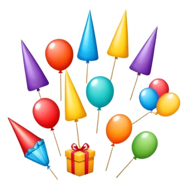 Party favors sticker