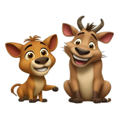 timon and pumba sticker