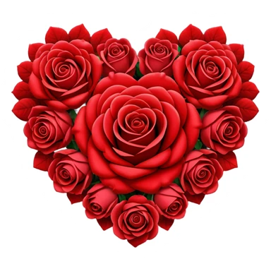 Heart of roses sticker