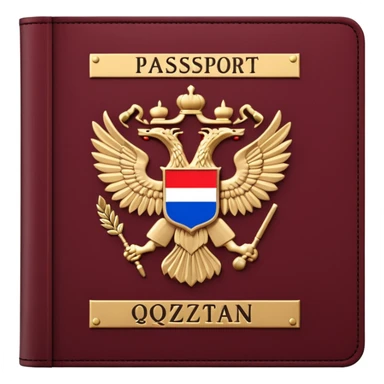 Russian and Qazaqstan pasport sticker