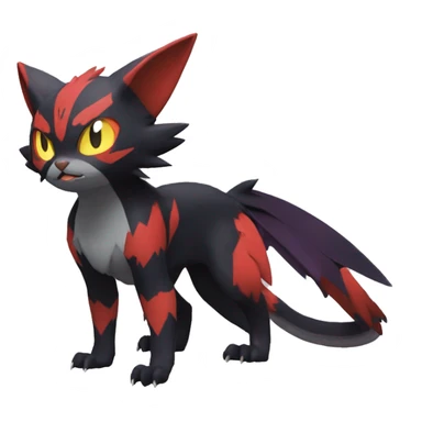 Noivern-Litten-Zorua full body sticker