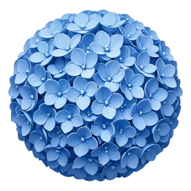 hydrangea flower sticker