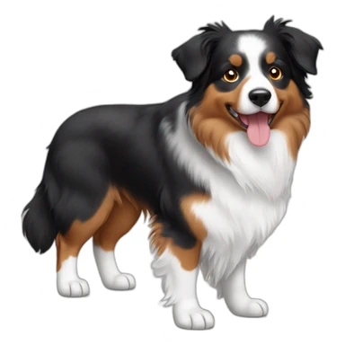 Australian shepherd tricolor sticker