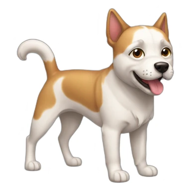 chien avec un chat sticker